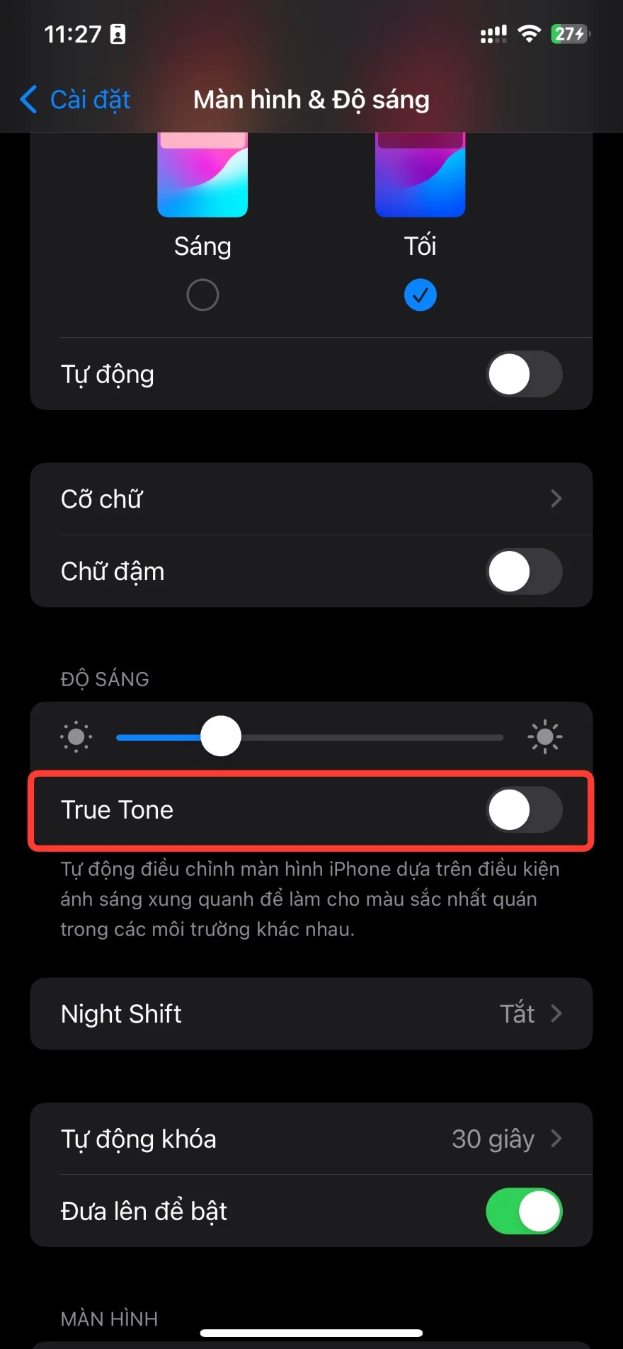 Tính năng True Tone trên iPhone là gì