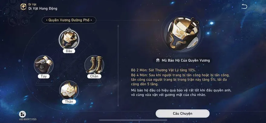 Buil trang bị cho Argenti