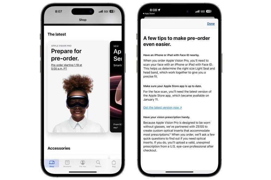 Bạn cần phải sở hữu iPhone nếu muốn đặt trước Vision Pro