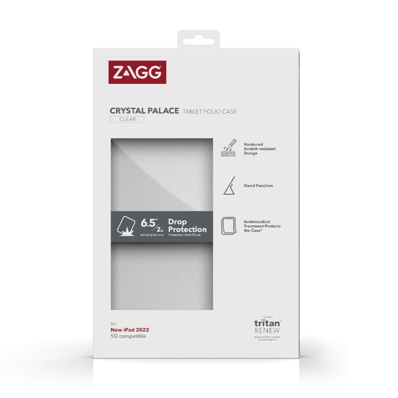 Bao da iPad Gen 10 10.9 inch 2022 ZAGG Crystal Palace Folio