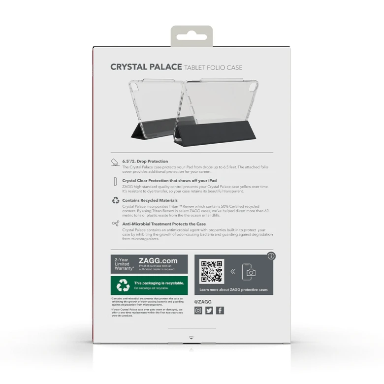 Bao da iPad Pro 12.9 inch ZAGG Crystal Palace Folio