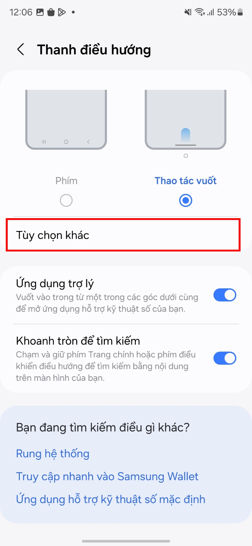 Cách ẩn thanh điều hướng trên One UI 6.1