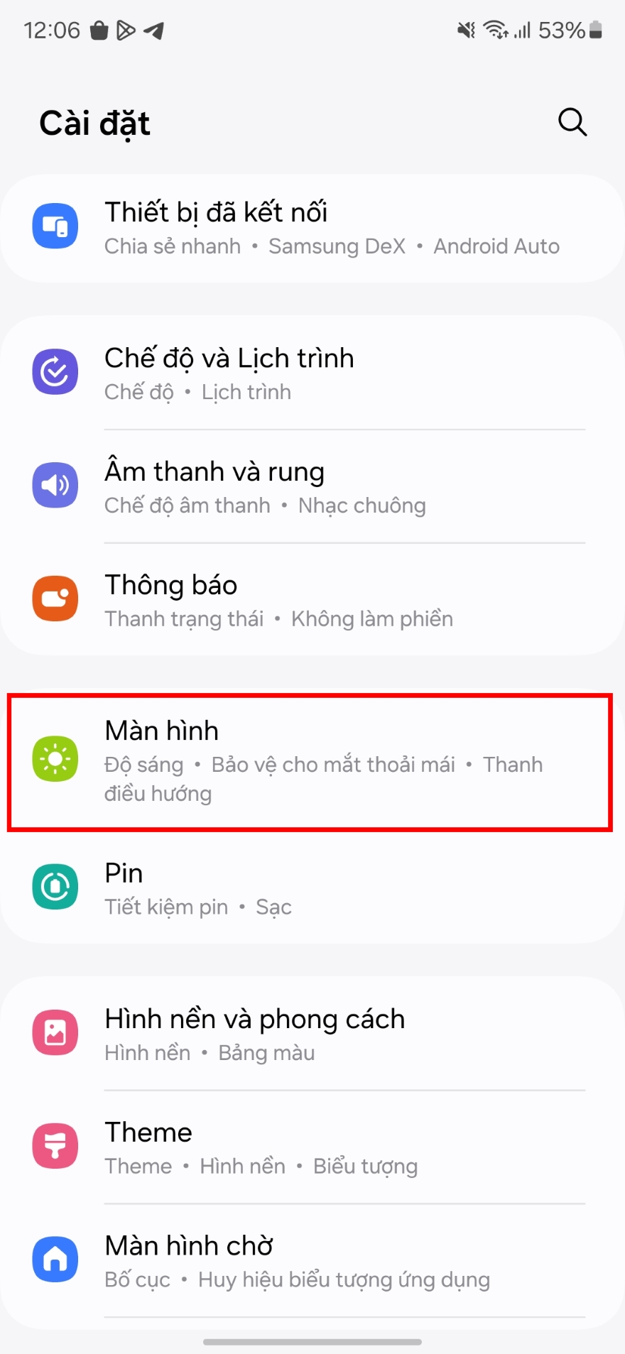 Cách ẩn thanh điều hướng trên One UI 6.1