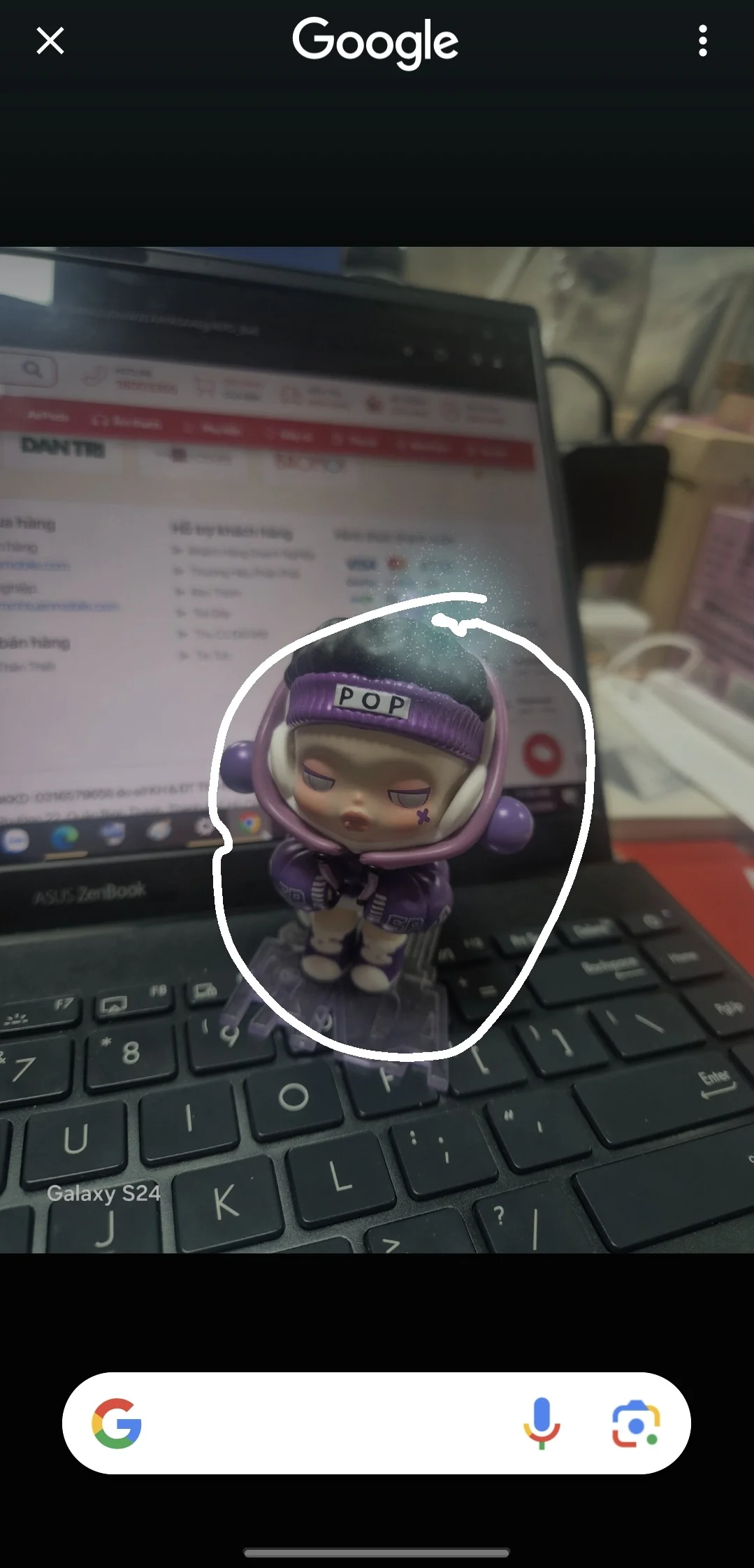 Cách sử dụng vòng tròn tìm kiếm trên Galaxy S24 Series