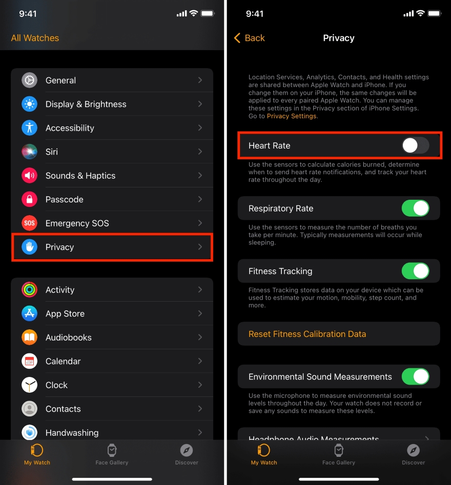 Cách tắt đèn xanh ở mặt sau của Apple Watch