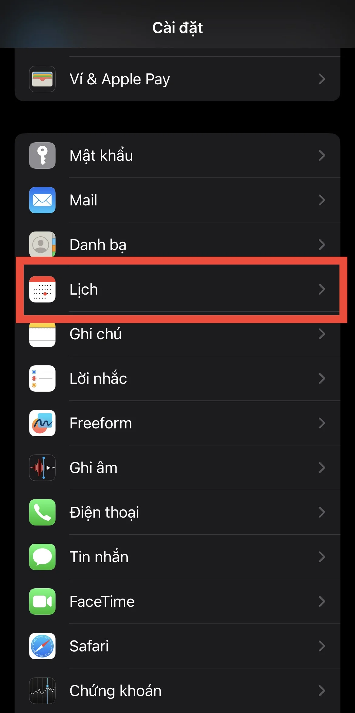 Cách xem lịch âm trên iPhone 