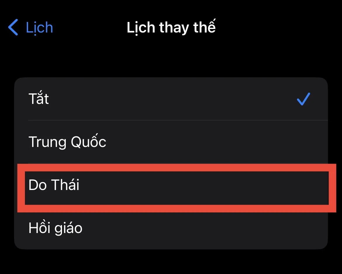 Cách xem lịch âm trên iPhone 