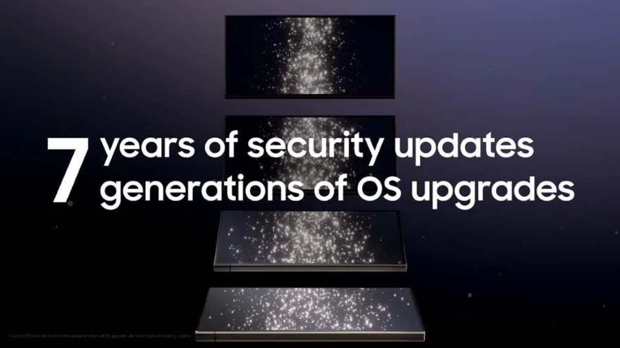 Chỉ có dòng Galaxy S24 trở đi mới được hỗ trợ cập nhật 7 năm