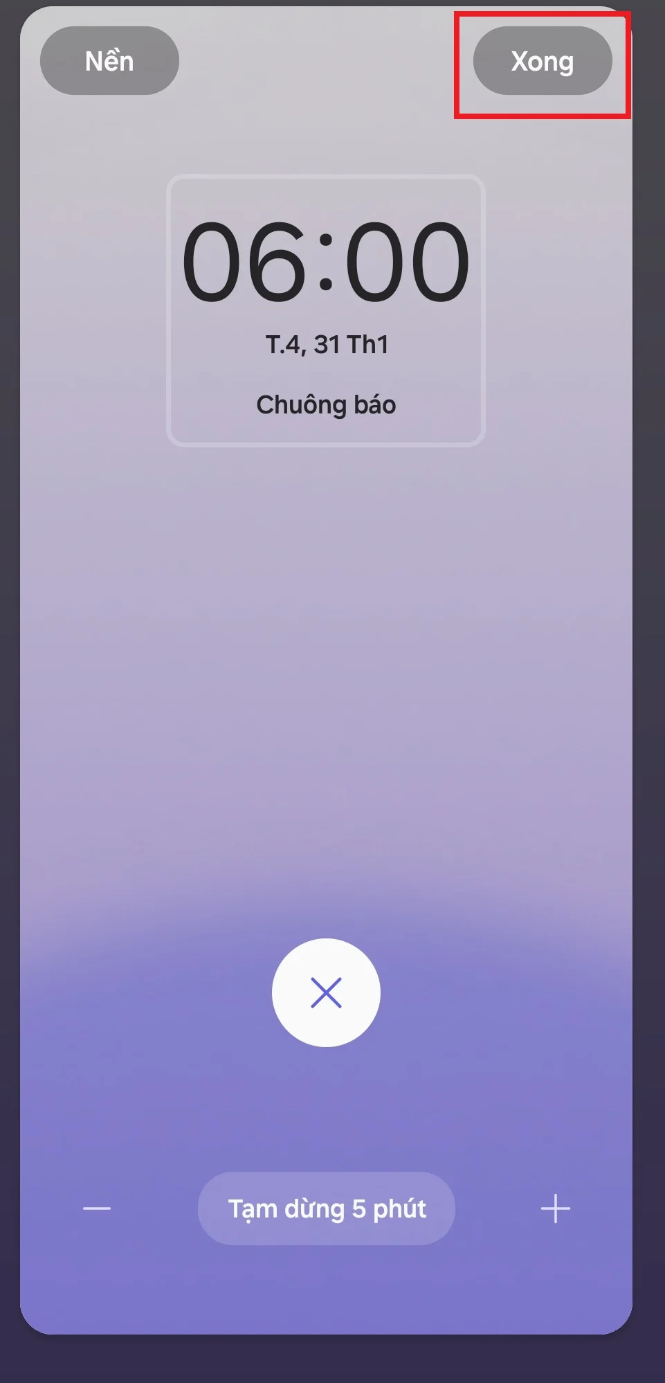 Đặt hình nền báo thức theo ý thích trên One UI 6.1