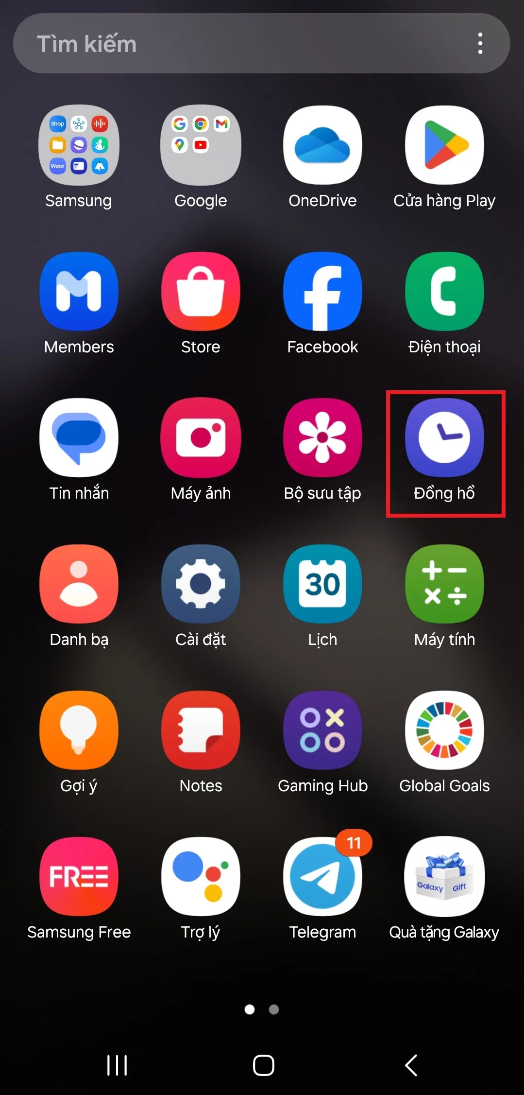 Đặt hình nền báo thức theo ý thích trên One UI 6.1
