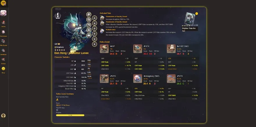 Điểm trang bị Honkai: Star Rail