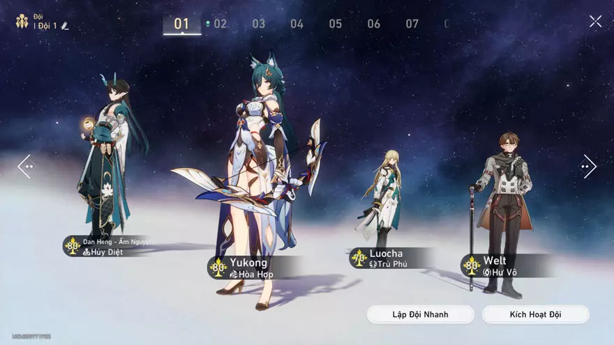 đội hình Mono Số Ảo