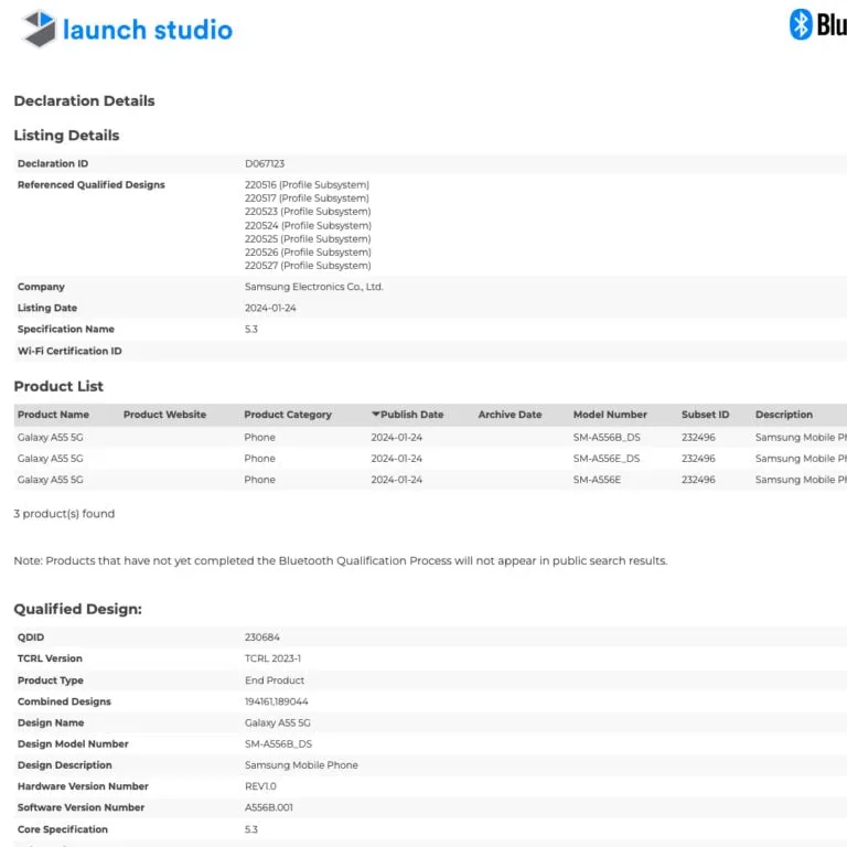 Galaxy A55 lại tiếp tục rò rỉ thông số