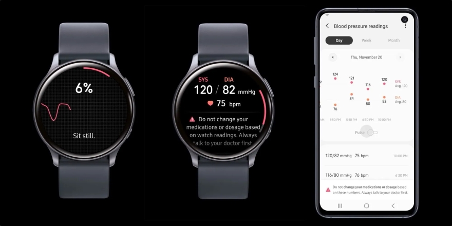 Galaxy Watch 5 và Watch 4 có tính năng ECG và đo huyết áp