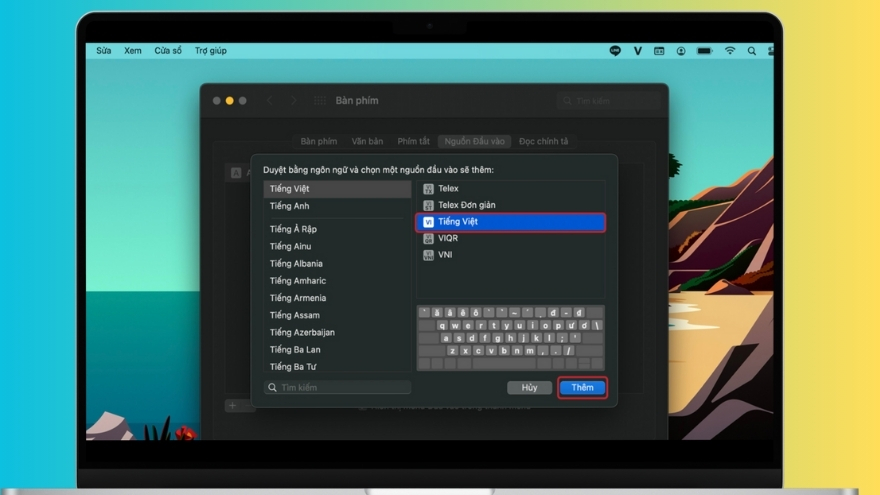 Gõ telex trên MacBook
