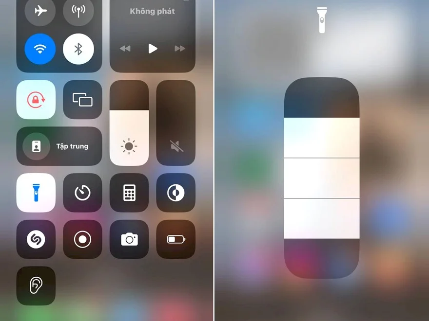 Điều chỉnh độ sáng đèn flash iPhone  