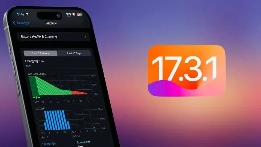iOS 17.3.1  có gây hao pin không?