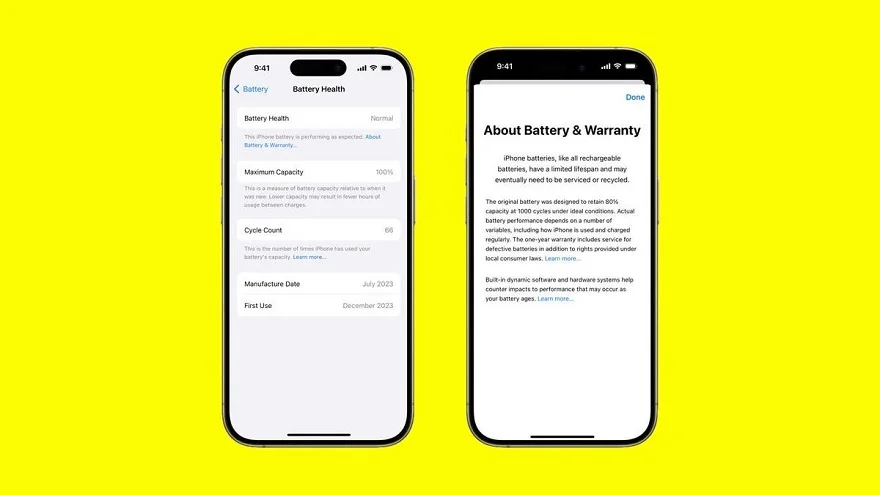 iOS 17.4 thêm tính năng xem tình trạng pin nhanh trên iPhone 15