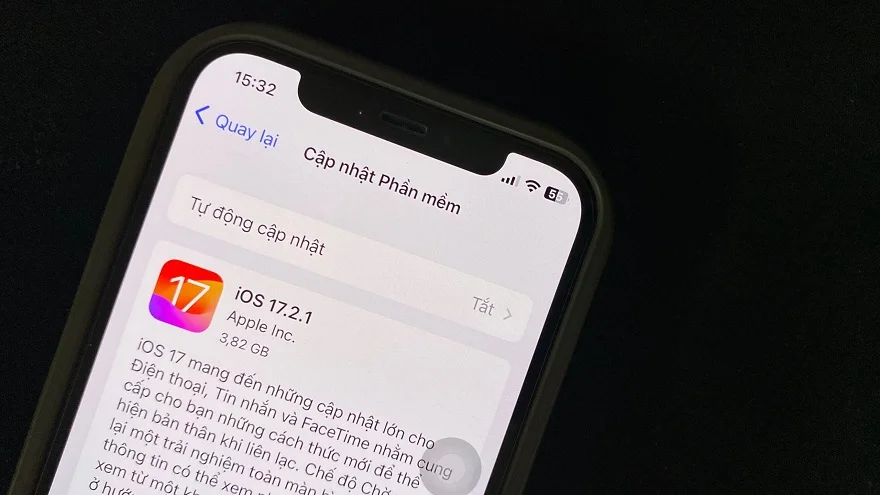 iPhone 12 Pro lên iOS 17.2.1