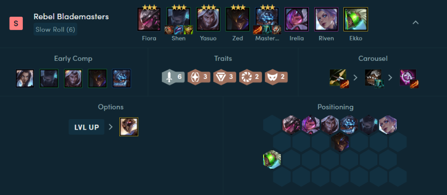 Kiếm Khách Nổi Loạn ĐTCL 3.5