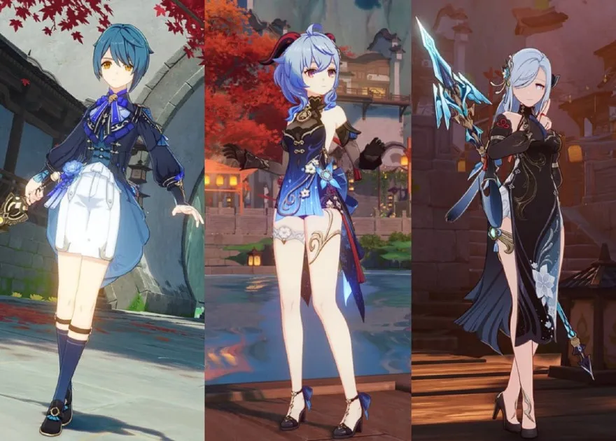skin Ganyu, Shenhe và Xingqiu