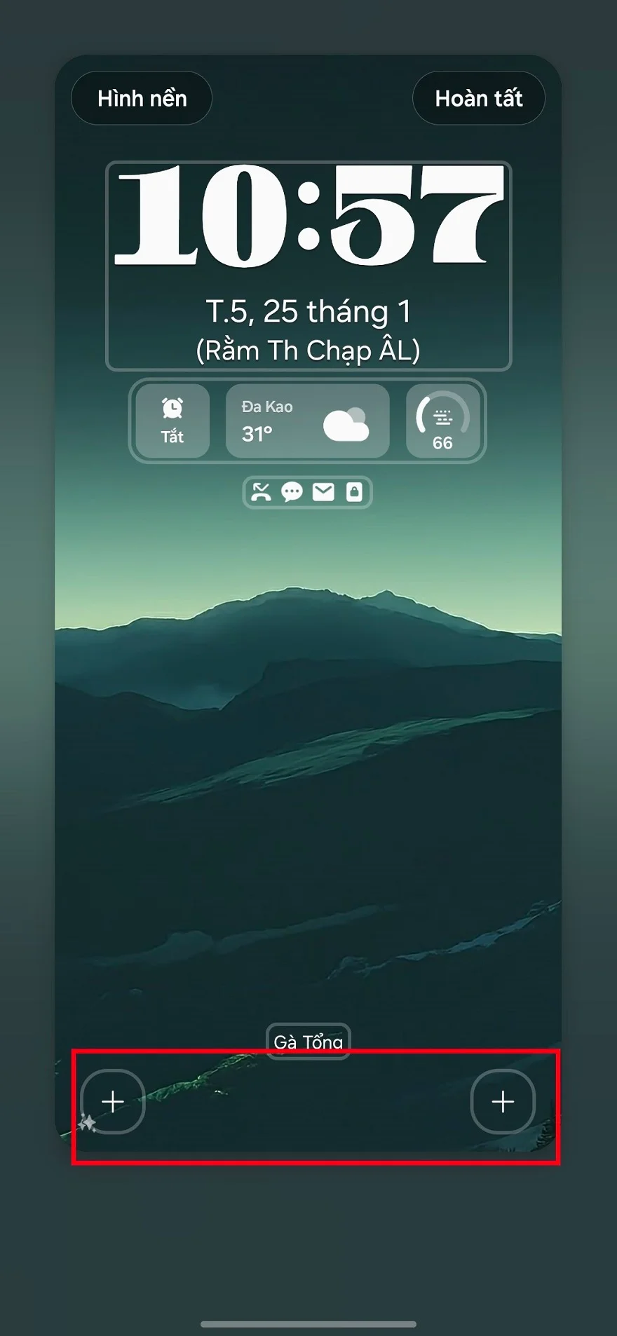 Màn hình khóa One UI 6.1