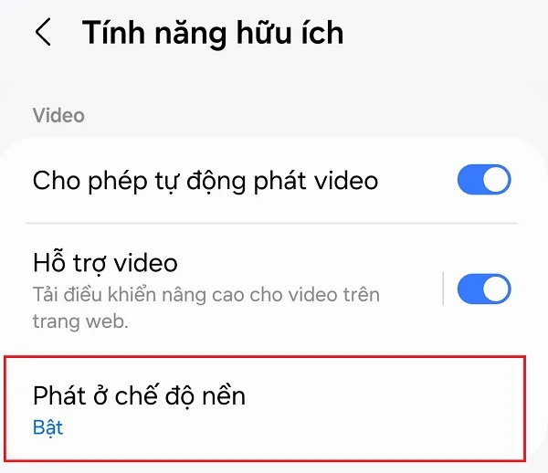 Nghe nhạc YouTube khi tắt màn hình trên One UI 6