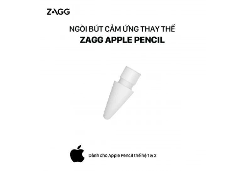 Ngòi bút cảm ứng thay thế ZAGG Apple Pencil