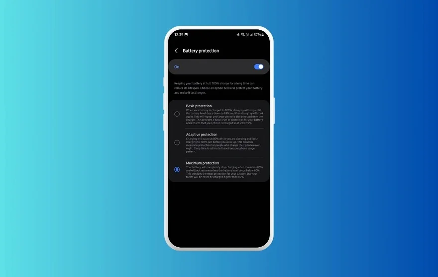 One UI 6.1 bảo vệ pin