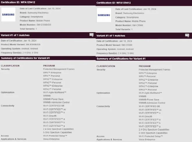 Galaxy F55 và Galaxy C55 lộ thông tin sắp ra mắt