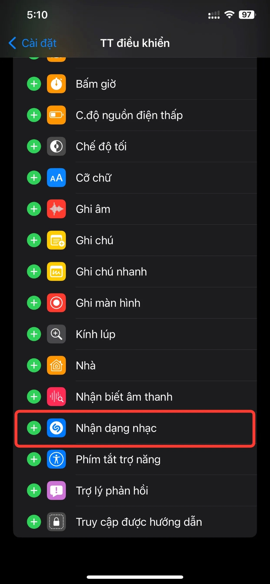 Tìm kiếm tên bài hát trên iPhone