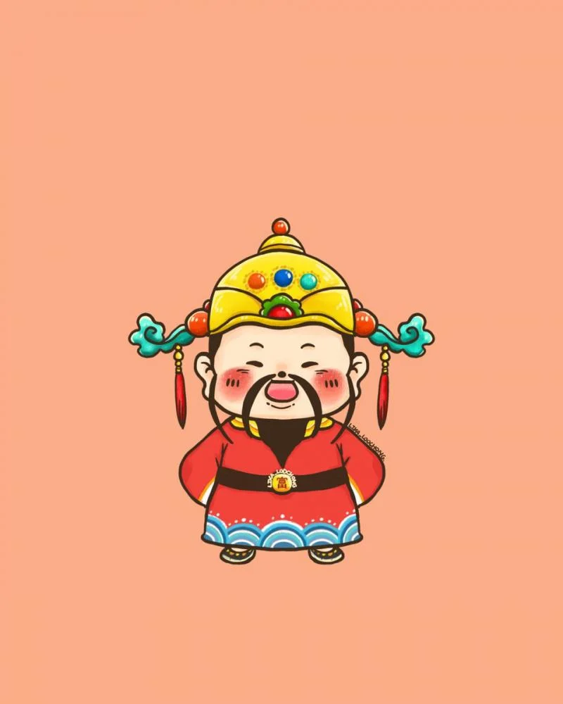 Bộ ảnh nền thần tài thu hút tài lộc và may mắn