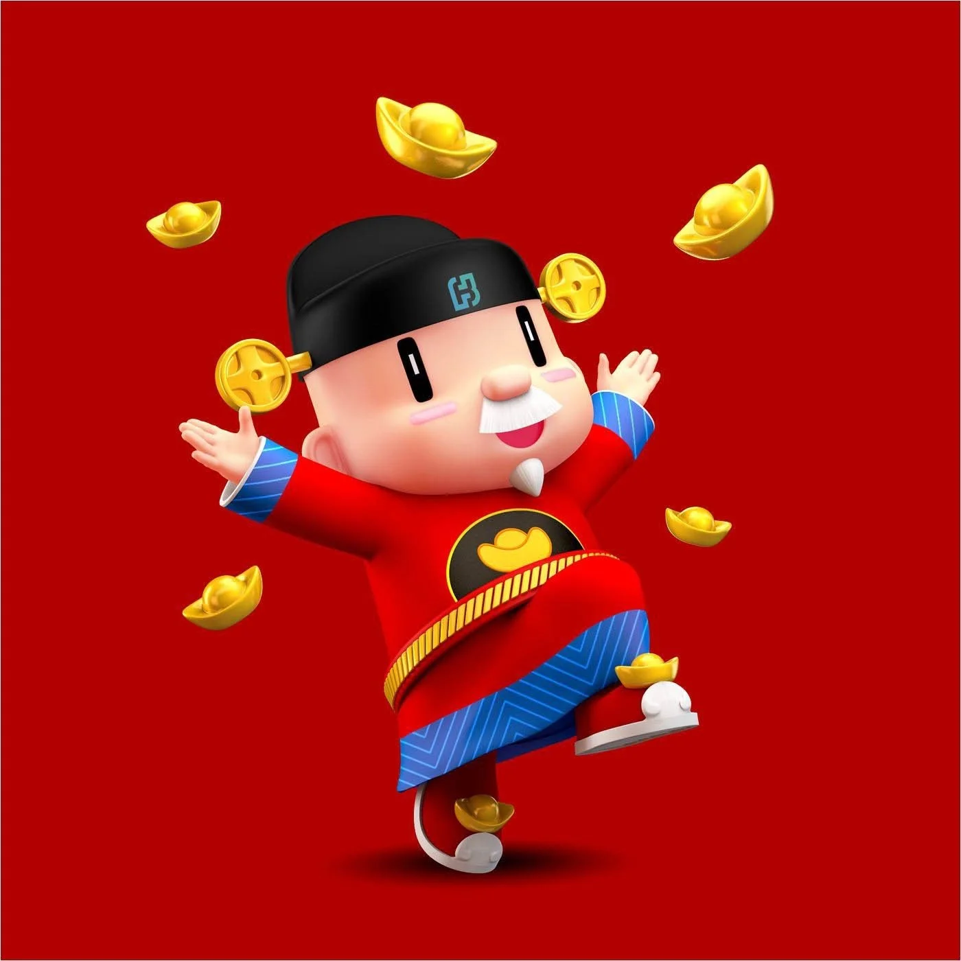 Bộ ảnh nền thần tài thu hút tài lộc và may mắn