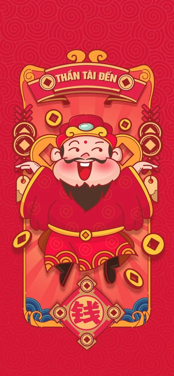 Bộ ảnh nền thần tài thu hút tài lộc và may mắn