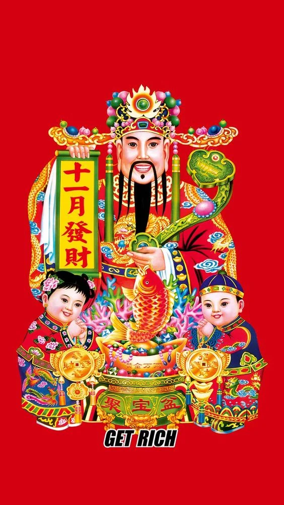 Bộ ảnh nền thần tài thu hút tài lộc và may mắn