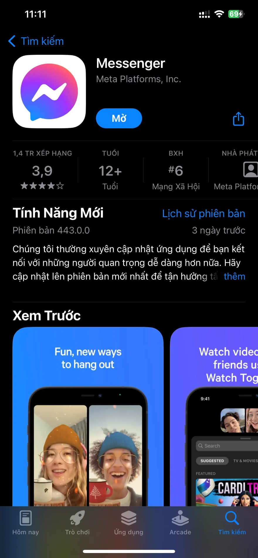Cách đổi chủ đề Messenger Tết Giáp Thìn 2024