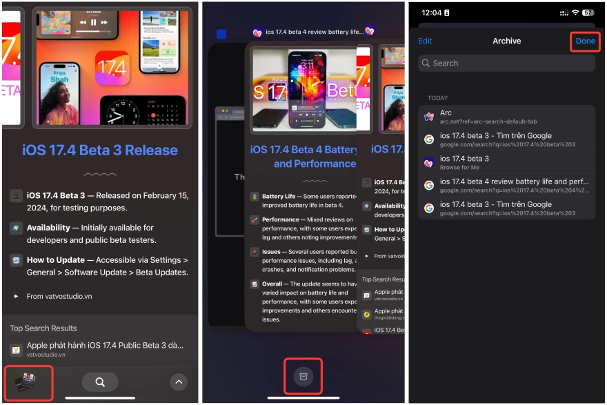 Cách sử dụng trình duyệt Arc AI trên iPhone