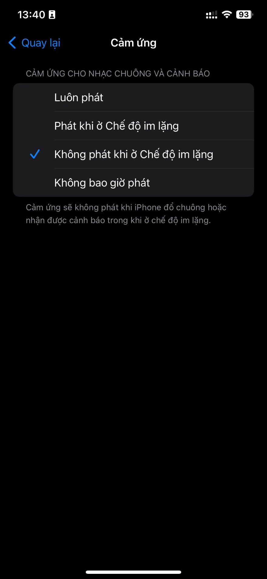 Cách tắt tính năng rung trên iPhone