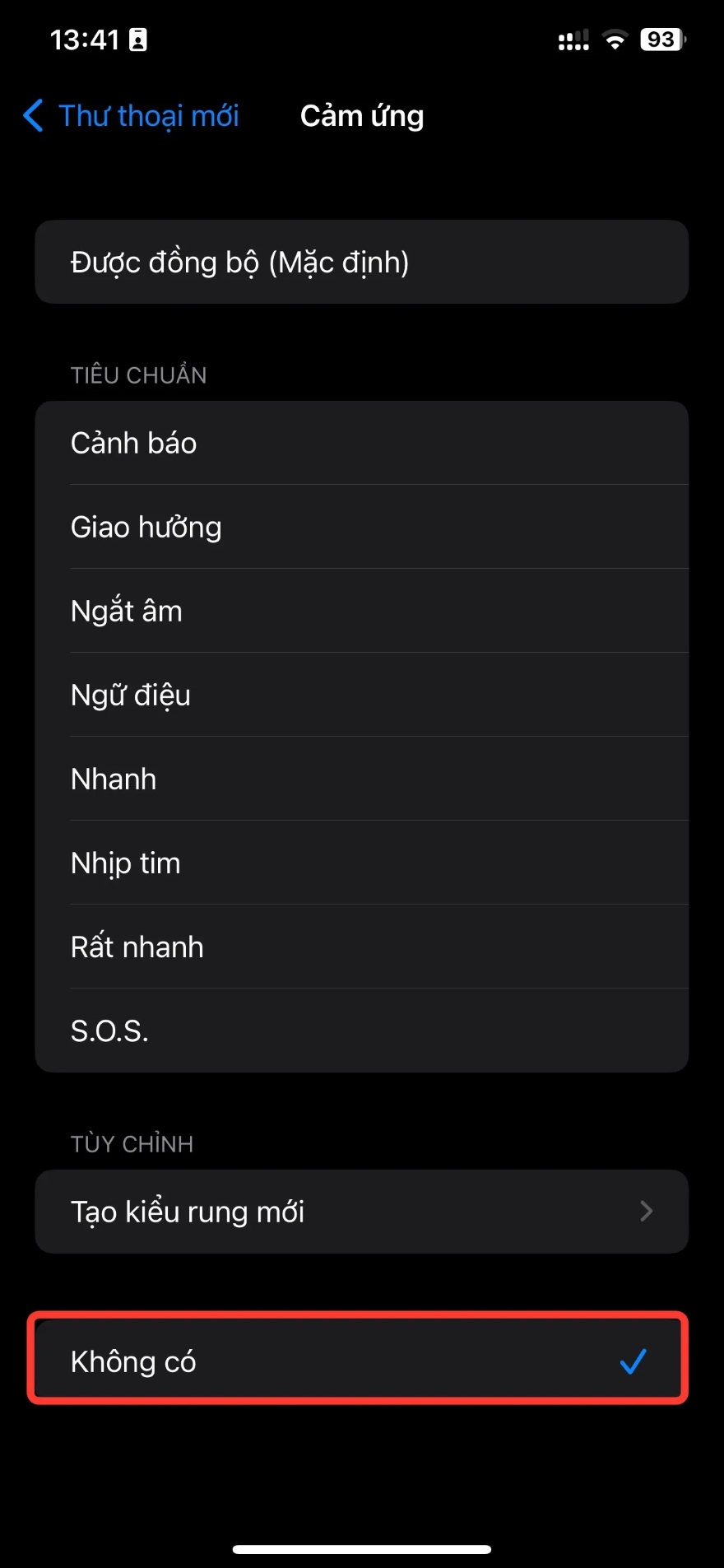 Cách tắt tính năng rung trên iPhone