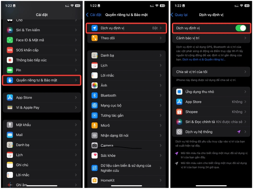 cài đặt iPhone cần thay đổi để bảo vệ dữ liệu 