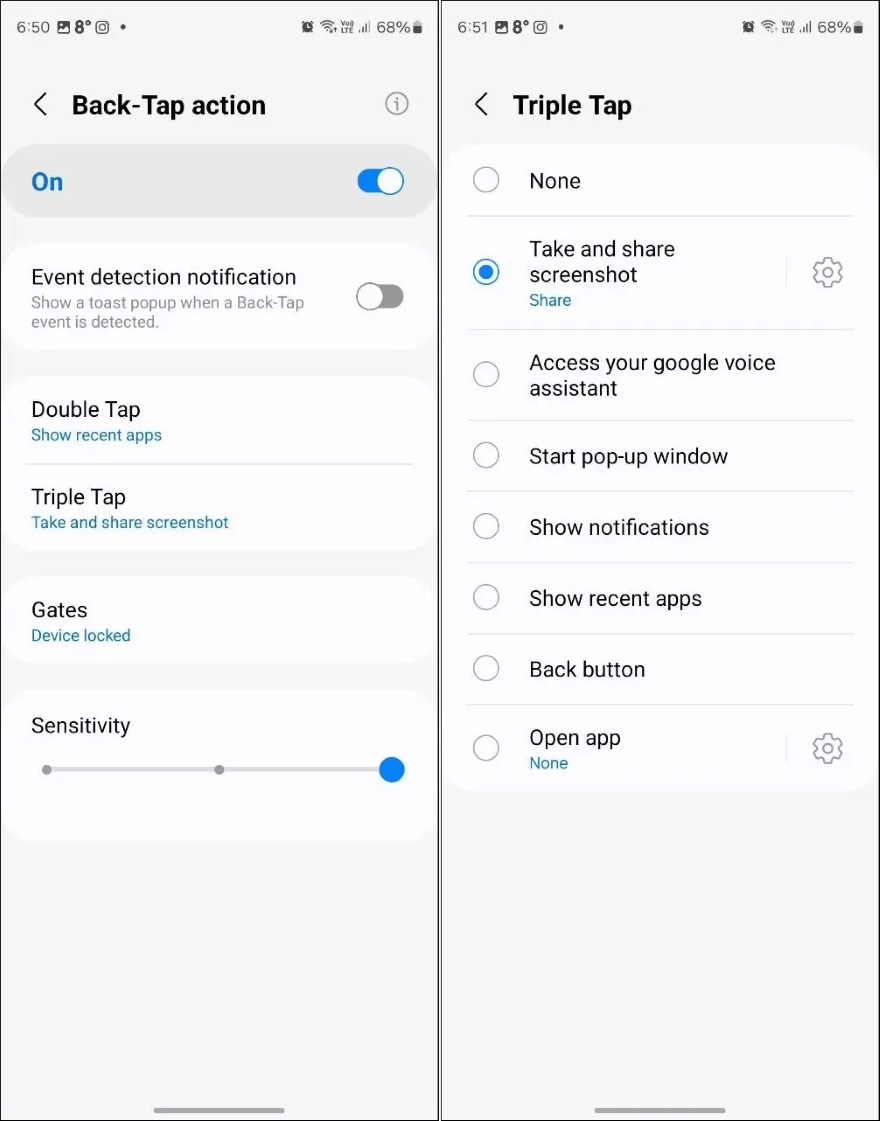 chụp ảnh màn hình trên Galaxy mà không cần nút bấm
