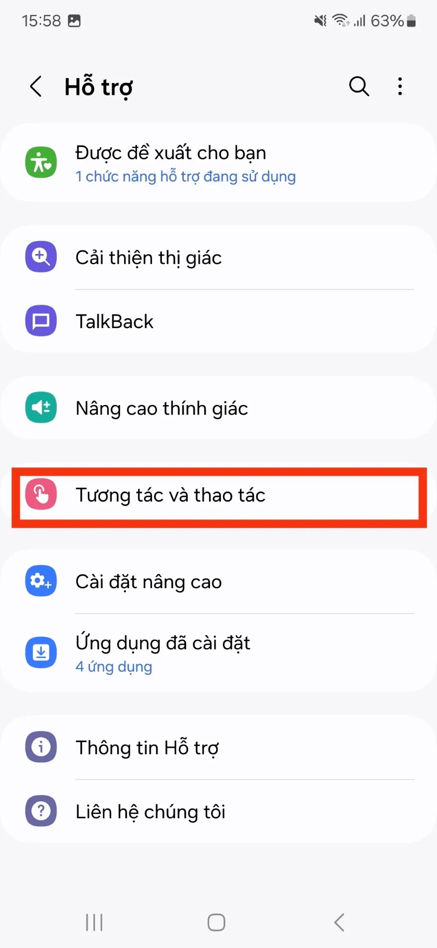 chụp ảnh màn hình trên Galaxy mà không cần nút bấm
