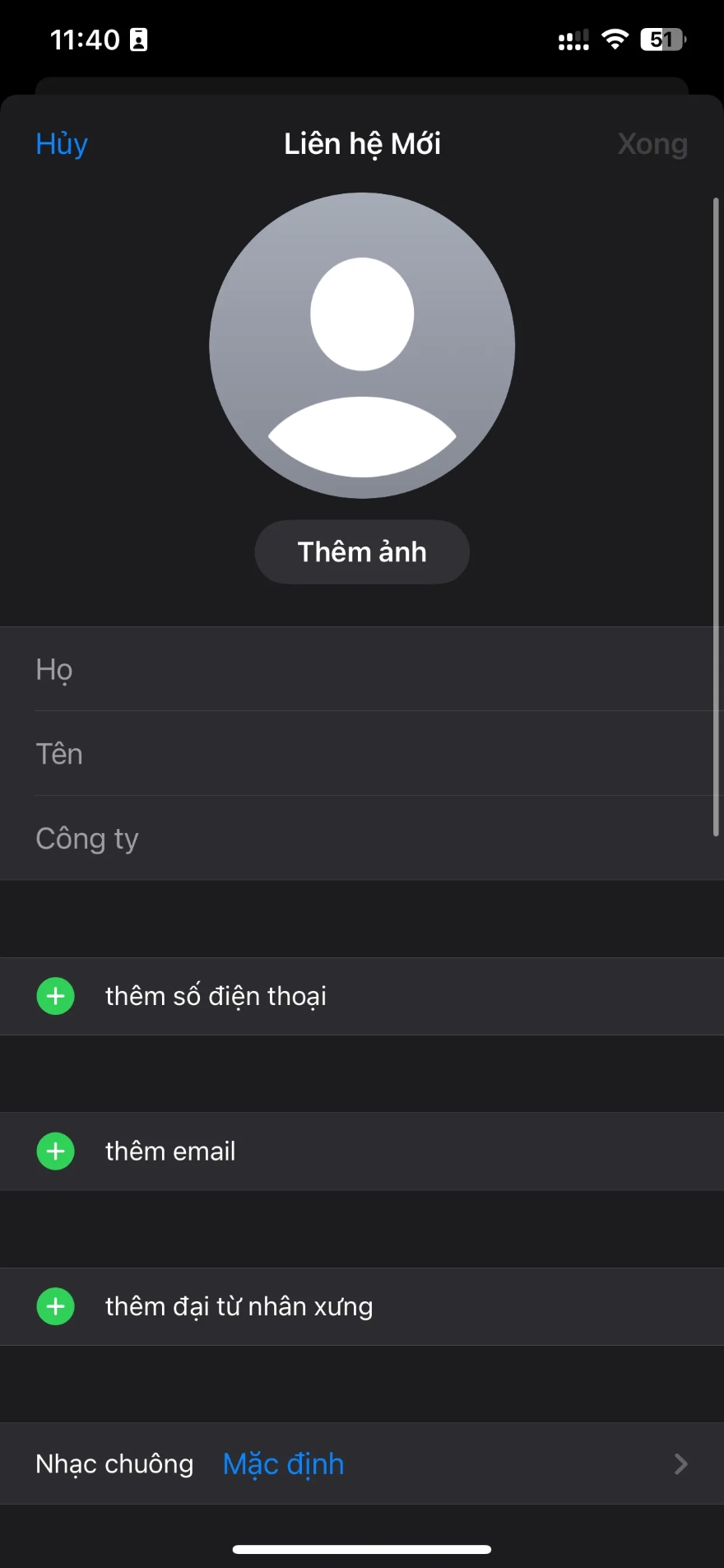 chuyển danh bạ từ Android sang iPhone