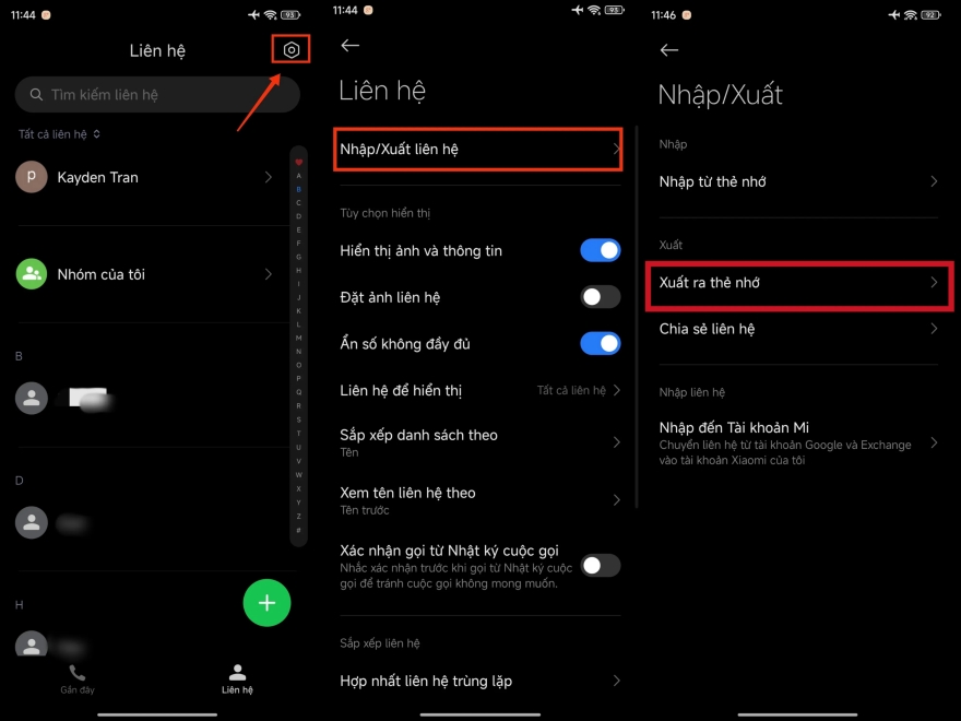 chuyển danh bạ từ Android sang iPhone