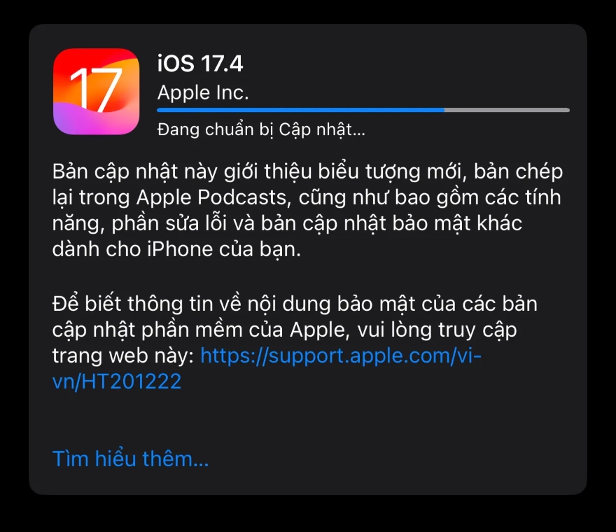 Có nên cập nhật lên iOS 17.4