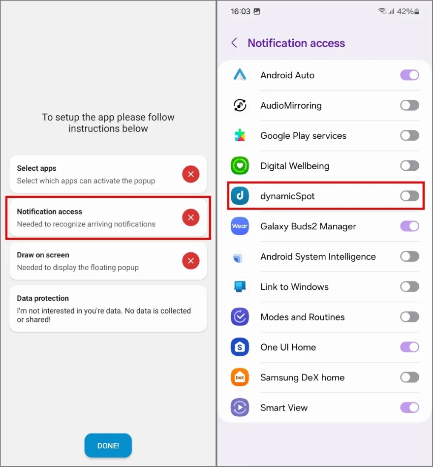 Dynamic Island cho điện thoại Galaxy