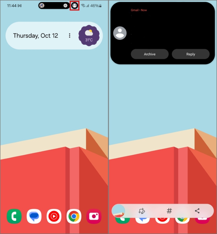Dynamic Island cho điện thoại Galaxy