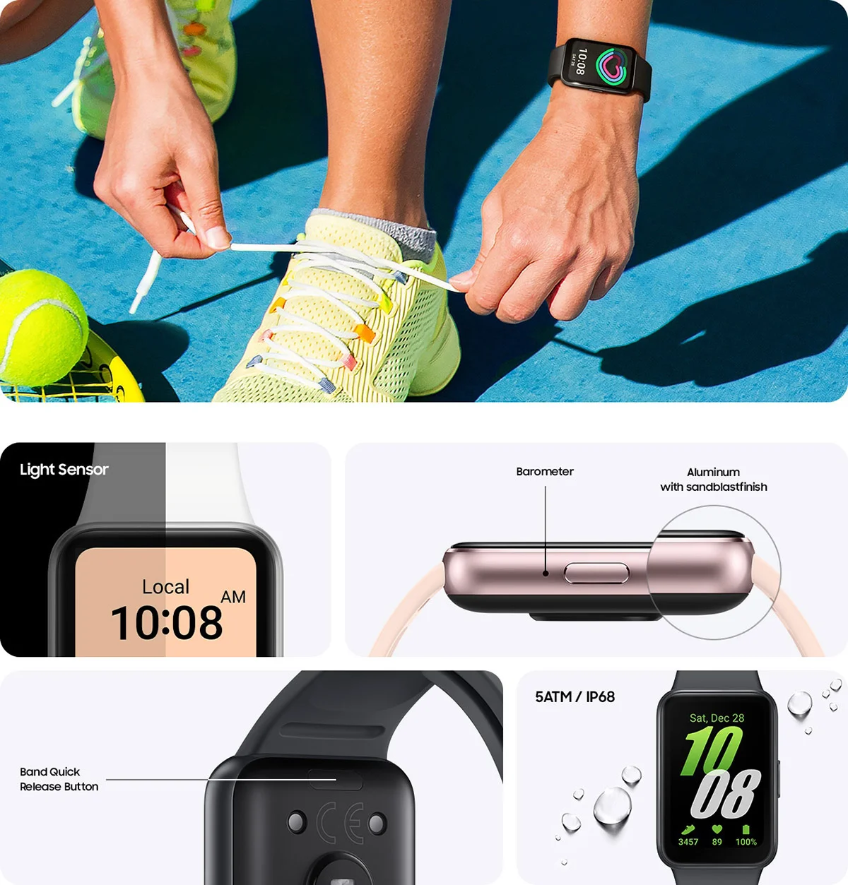 Galaxy Fit3 trắng - món quà ý nghĩa dịp 8/3