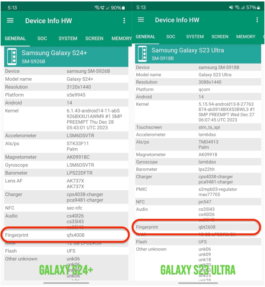 Galaxy S24 Series sử dụng cảm biến vân tay mới và nhanh hơn