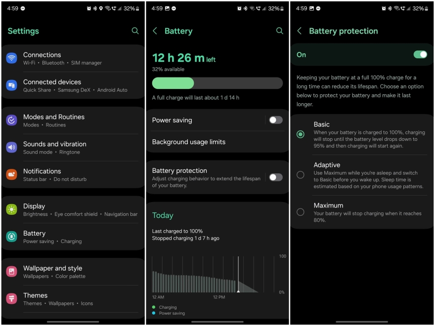 Pin trên dòng Galaxy S24 được bảo vệ tốt hơn nếu sạc qua đêm